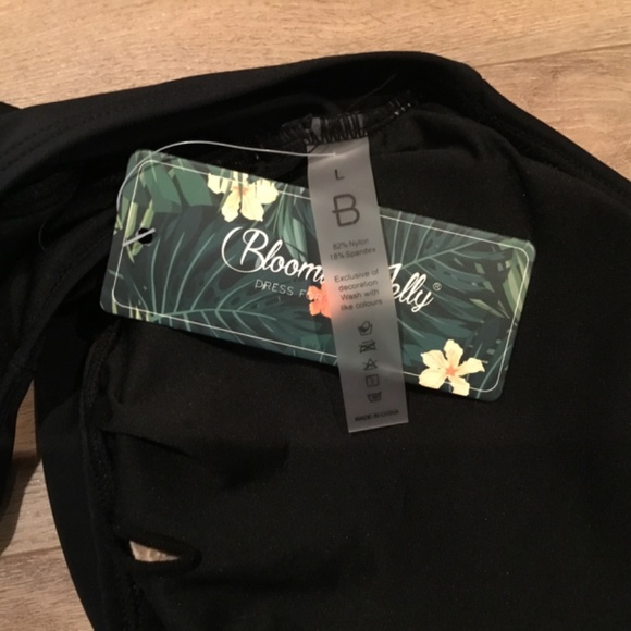 Women’s High Waisted Ruched Tummy Cutout One Piece Bathing Suit - Picture 9 of 9